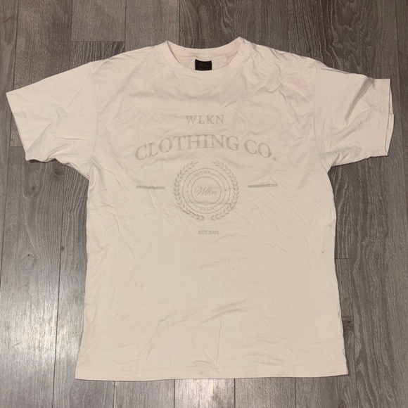 wlkn club Other - Cream Short Sleeve Tee